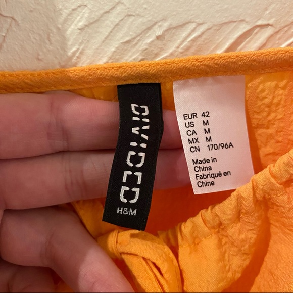 H&M Women’s Party Dress | Orange | Size Medium | - Picture 3 of 3